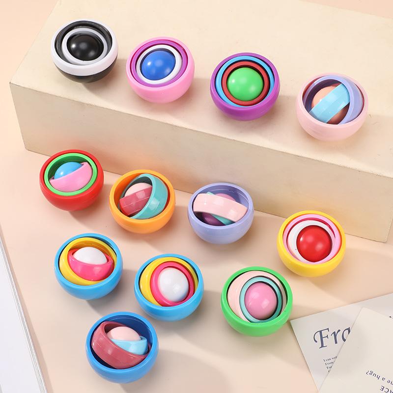 Fidget Toys Spinner Gyro Ball Infinite Flip Decompression Toy ADHD Autism Stress Relief Toy for Kids Adults Party Favor Gift