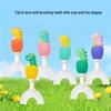 Soft Bristle U-Shaped Children's Toothbrush (Ages 1-12) - Cute Dinosaur Design with Silicone Brush Head