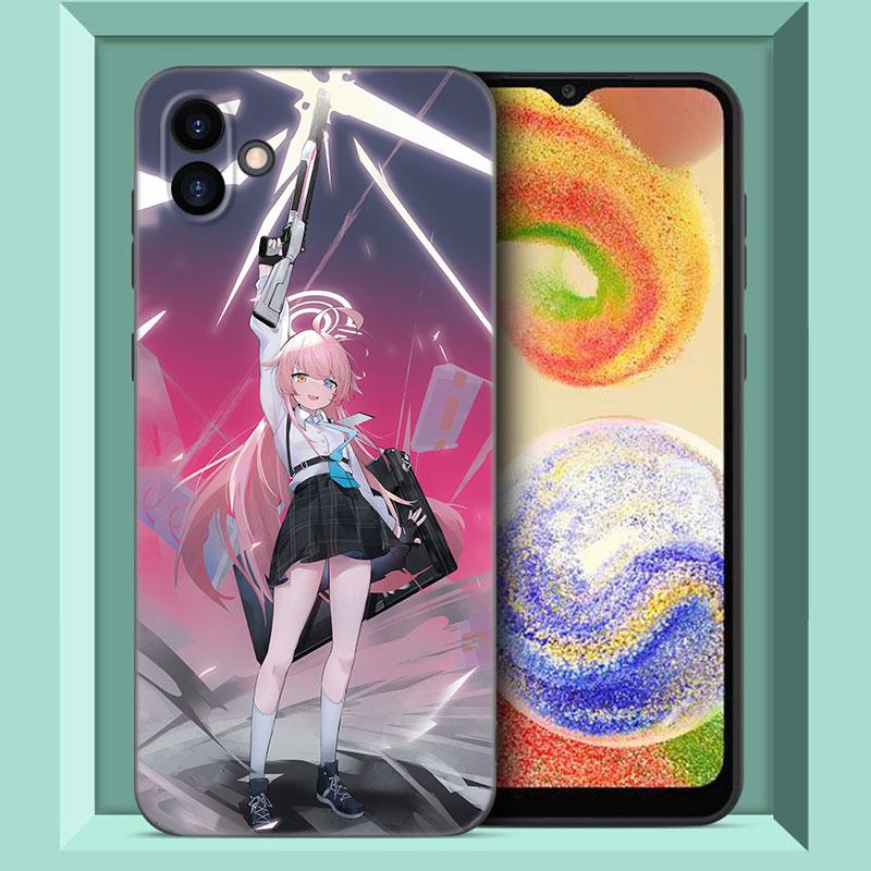 Blue Archive Game Phone Case For Samsung Galaxy A01 A03 Core A04 E A02 A05 A10 A20 A21 A30 A50 S A6 A8 Plus A7 2018 Black Cover