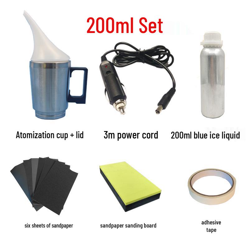 Car Headlight Refurbishing Kit with Liquid Atomizing Cup