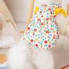 Thin Pet Dog Clothes Soft Pet Summer Dress Decorative Dog Flying Sleeve Skirt  Party