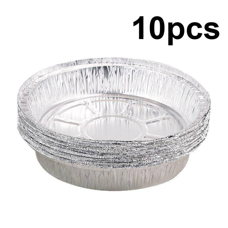 

20 шт., специальная алюминиевая фольга для фритюрницы, одноразовый утолщенный круглый противень для домашнего использования, десерта, выпечки, барбекю, жестяной коробки из бумаги
