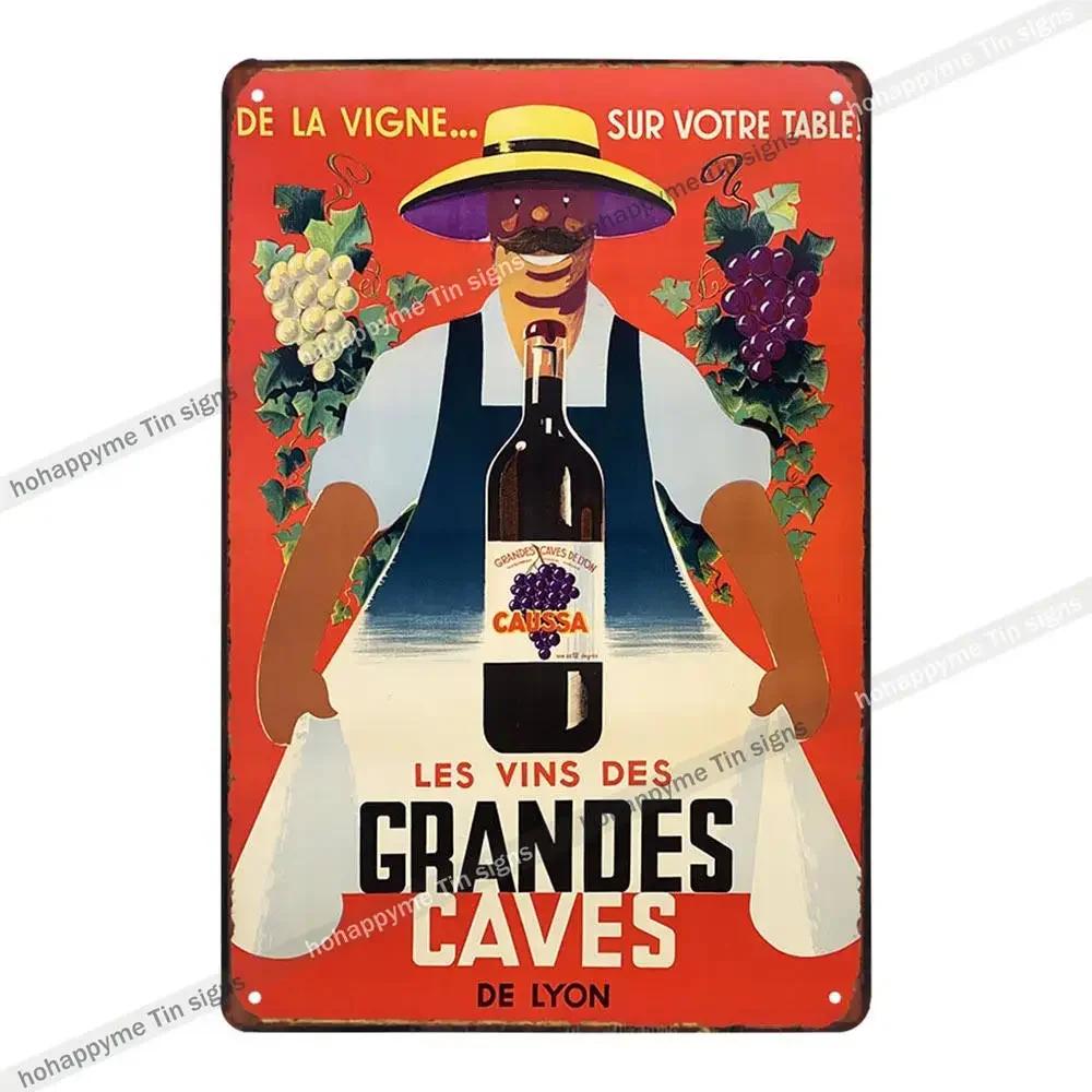 Bar Metall Wandkunst Dekoration Plakette Schilder Champagner Whisky Traube Wein Pub Club Cafe Poster Eisenmalerei Heimdekor 20x30cm