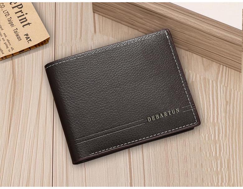 

Мужской легкий короткий кошелек-бифолд с отделением для нескольких карт и монетницей