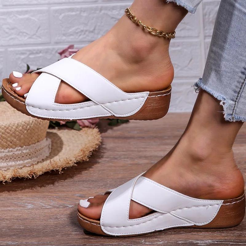 

Women s Sandals Women Heels Shoes Wedges Summer Shoes Woman Summer Slippers Women Lightweight Heeled Footwear Sandalias Mujer 36