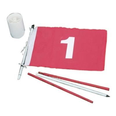 Drapeau de Practice LONGRIDGE avec Hole - Rouge - Golf