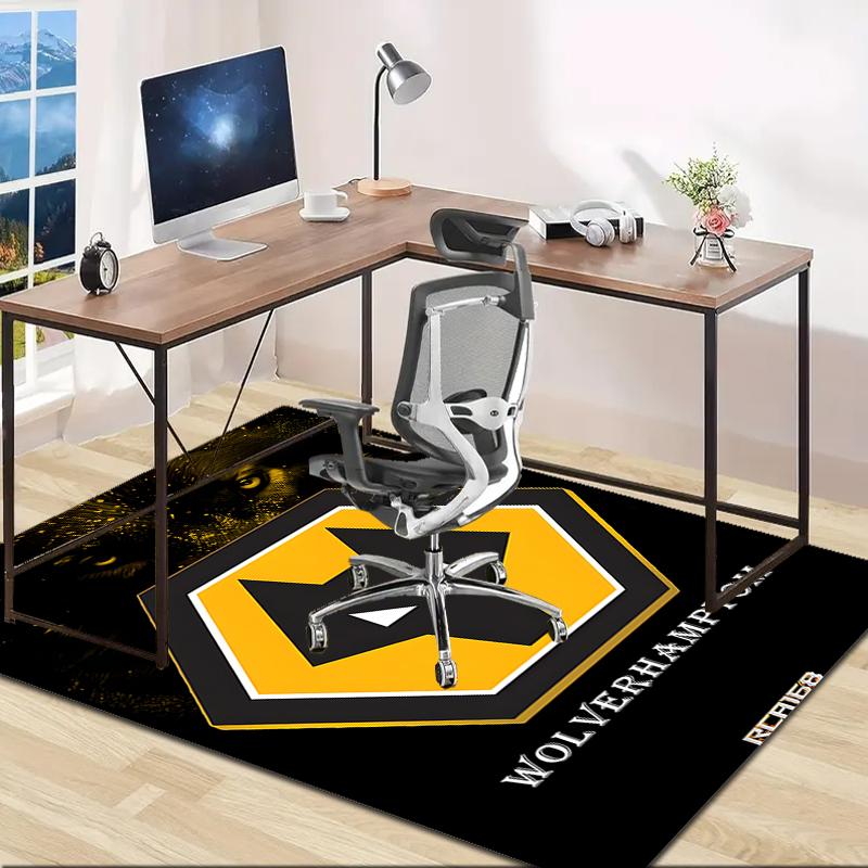 1pc Football Team Design Area Rug - Non-Slip, Soft & Cozy Floor Mat for Living Room, Bedroom, Office - Indoor/Outdoor Decorative Carpet