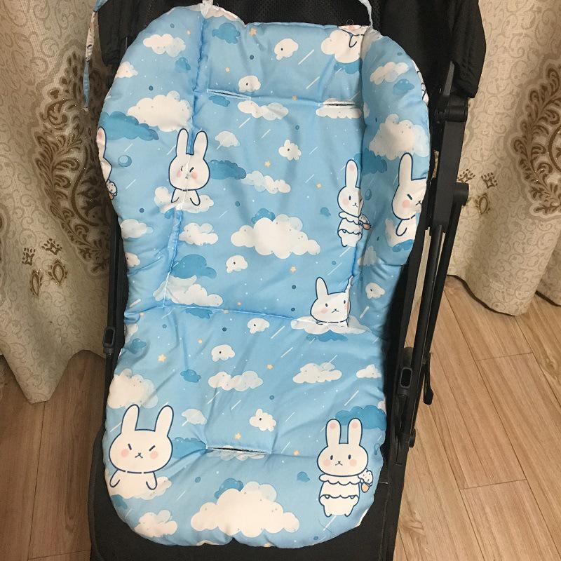 Multi-Color Rainbow Cotton Stroller & High Chair Cushion Pad