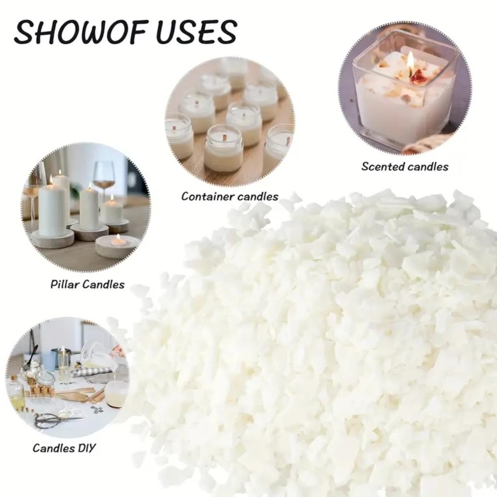 2 pounds 56 degree soy wax flakes, can be used for DIY handmade, DIY fragrant candle making set, pure soy wax