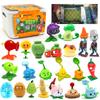 Plants Vs Zombies Childrens Toy Set With Storage Box 22 Pieces For Creative Play And Gift