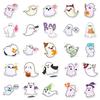 10/30/50PCS Cartoon Ghost PVC Sticky Sticker Aesthetic DIY Decoration Scrapbooking Hand Accounting Stationery Supplies
