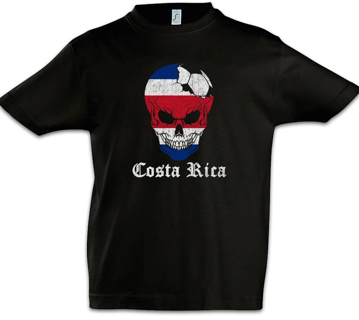 Costa Rica Football Skull I Kids Boys kids boys T-Shirt Soccer Flag Soccer Flag 110