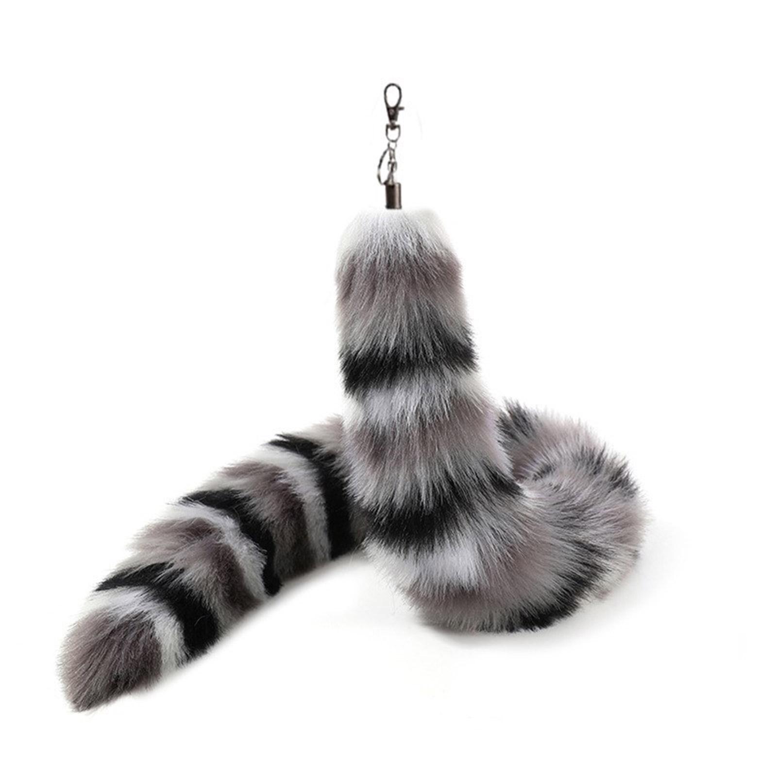 

Элегантные брелоки-шармы с подвеской в виде лисьего хвоста, модное украшение для брелока, милая игрушка для украшения автомобиля или сумки 3