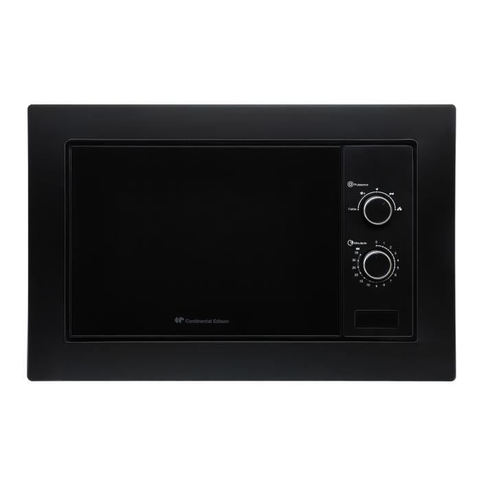 Micro-ondes encastrable - CONTINENTAL EDISON - CEMO20EBM2 - 1280 W - L59,5xH38,5xP35,3 cm - 20L - Noir