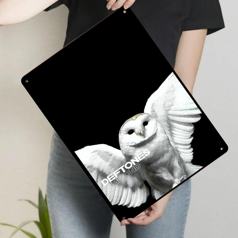 

Creative Owl Metal Wall Art Modern Home Decor Living Room Bedroom Wall Hanging Decoration 20x30cm（7.8x11.8inch）