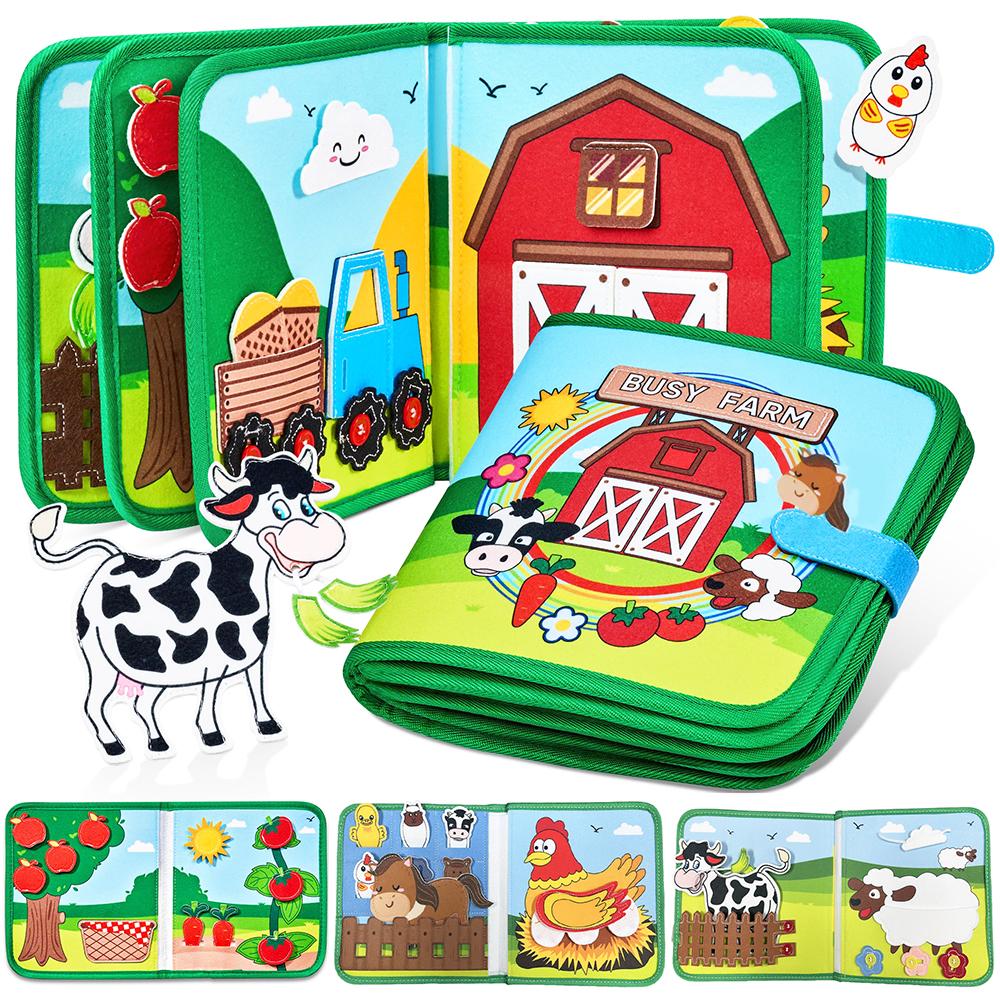 Toys Educational Toys Baby Toy Soft 3D Cloth Book First Book Montessori Infant Early color Cognitive Learning Basic Life Skills