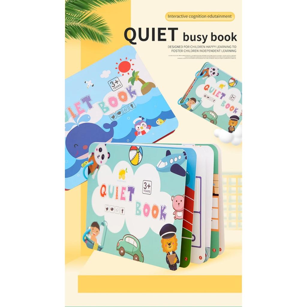 Kid Quiet Book Montessori Baby Educational Toy Logical Life Ability Sorting Match Game Baby Sticker Toy for Child Book Gift