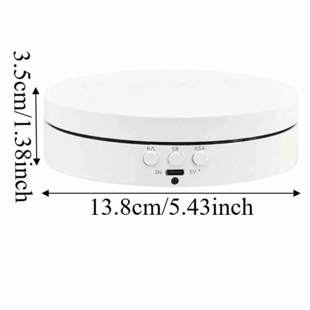 3 Speeds Jewelry Rotating Turntable Motorized 360 Degree Turntable  Photography Displays