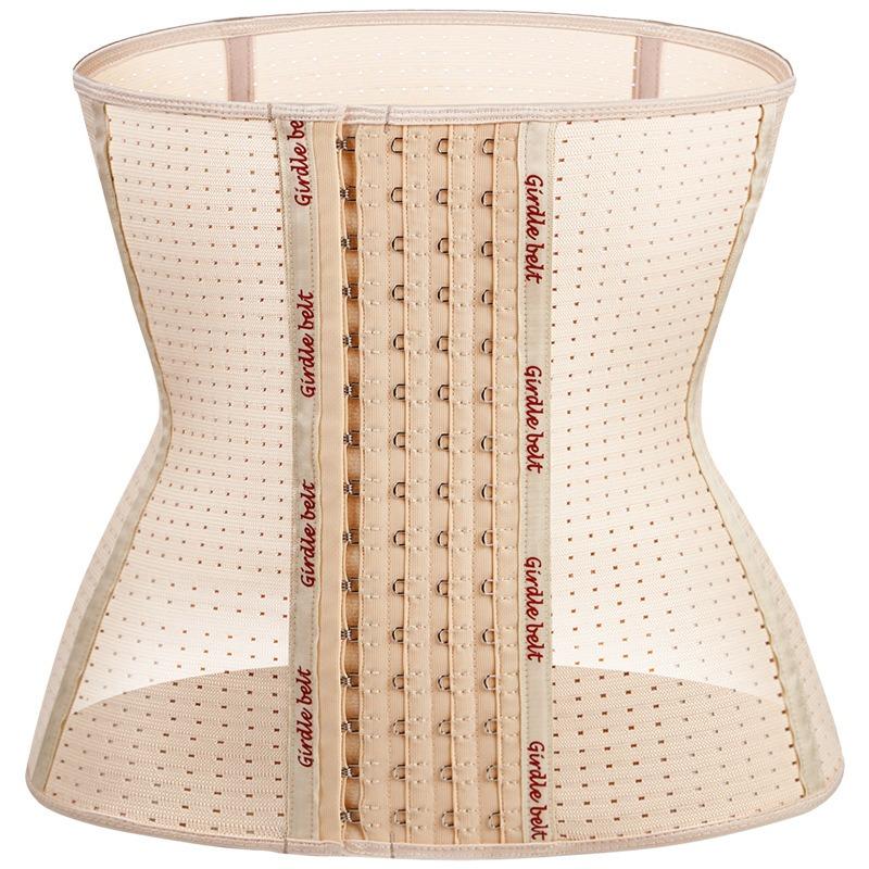 Breathable Mesh Waist Trainer Corset With Hook And Eye Closure
