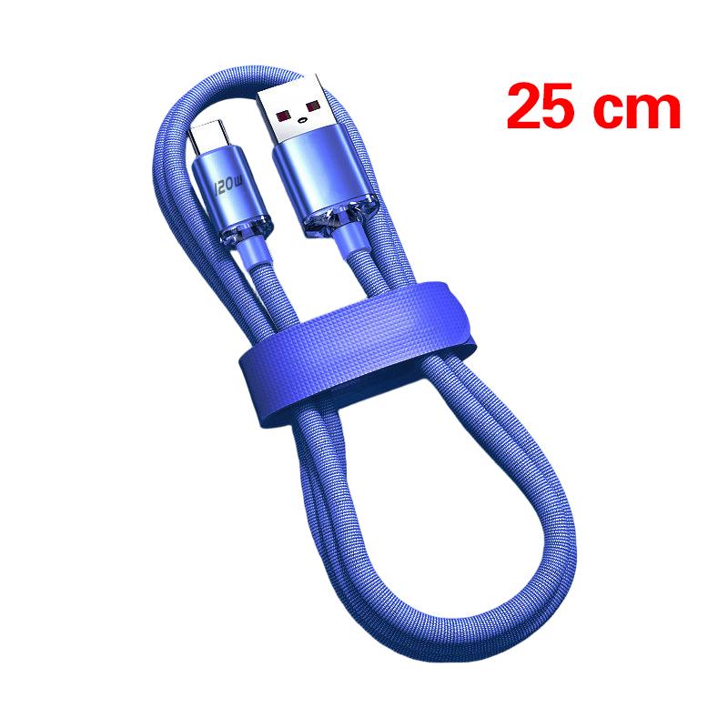 

120W 6A Super Fast Charge Usb Type C Cable Phone Charger Usb Data Cord For Samsung S23 Realme Xiaomi 13 Huawei Quick Charge Wire 25CM
