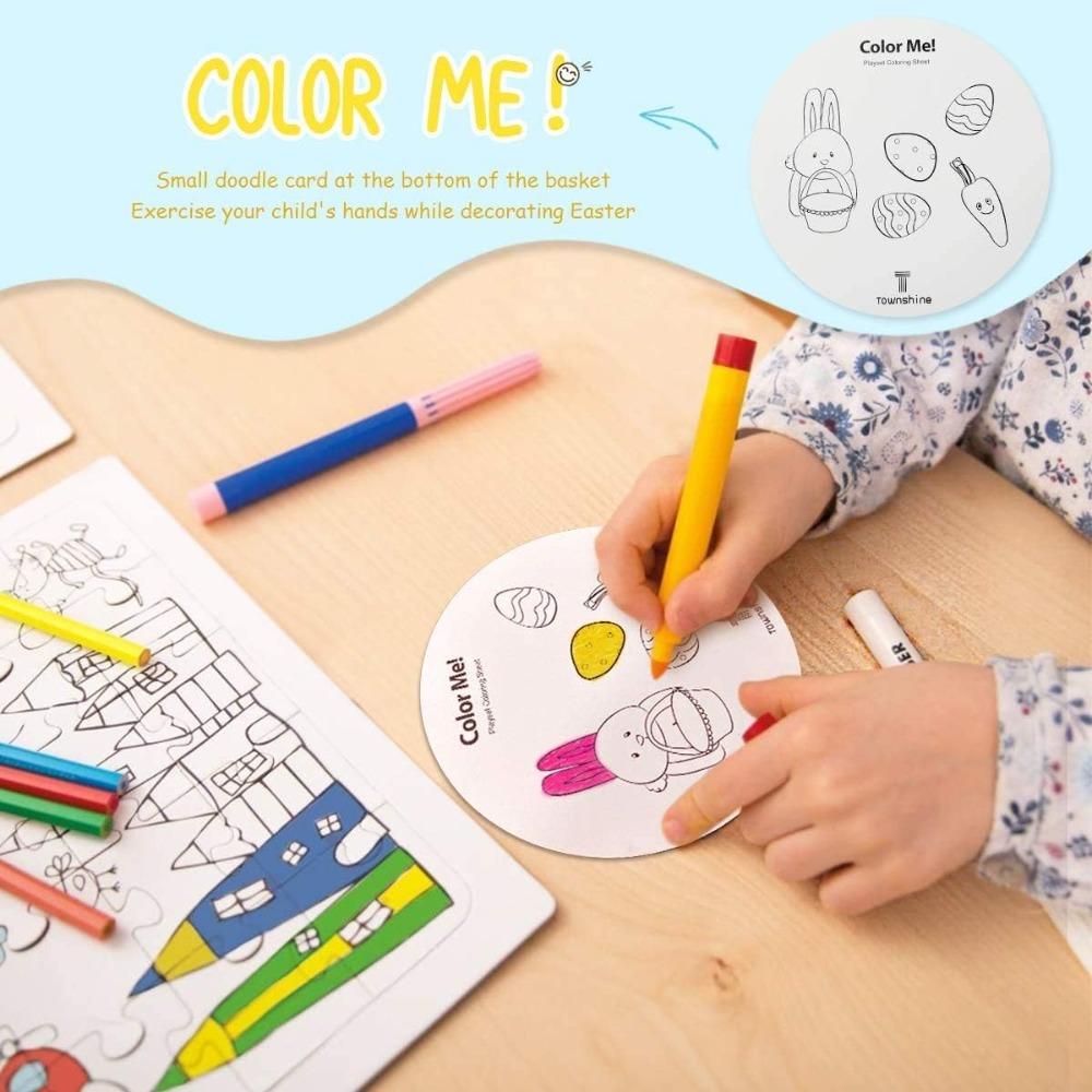 Bebek Paskalya Sepeti Doldurucuları Oyun Seti Peluş Tavşan Havuç Kız Erkek Çocuklar Bebek Küçük Çocuk Paskalya Partisi Süslemeleri Hediyeler