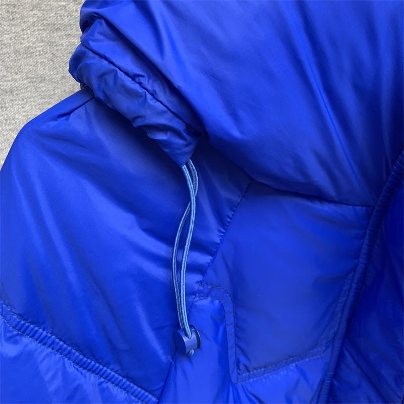 Zima Podzim Ženy Volný Polstrovaný Zip Jednobarevné Módní Bunda S Kapucí Límec Vše Odpovídající Teplý Bílý Kabát