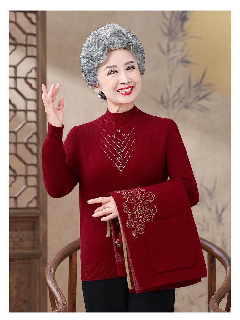 Elegantes festliches rotes Mantelkleid für eine Herbsthochzeit - Perfekt für Frauen mittleren Alters und ältere Frauen, Brautmutter oder Bräutigammutter.