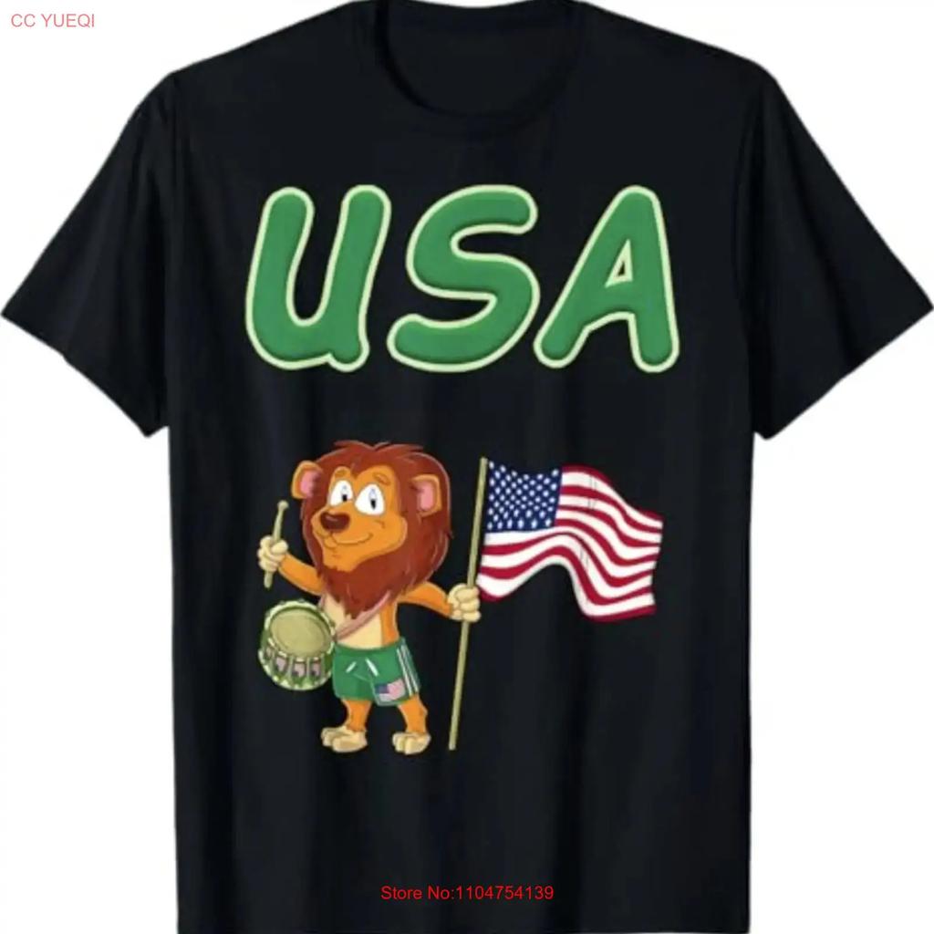 America fan T Shirt vintage Washed Slightly Versatile Comfortable graphic streetwear Stretched fashion Unisex homme