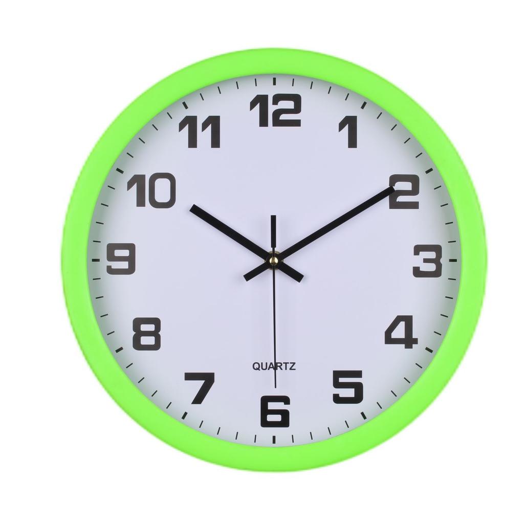 Simple Home Wall Clock Living Room Modern Silent Round Clock Fashion Creative Digital Wall Clock 12 Inches