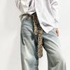 Korean JK Uniform Necktie Leopard Print Polka Dot Ties Clothing Decoration Belt Accessories  Men