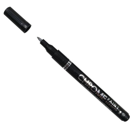 High Gloss Effects Chrome Plated Marker Pen Unique Plastic Reflective Ink Chrome Painting Pen for Glass