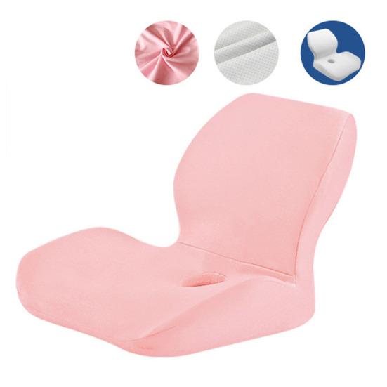 Memory Foam Seat Cushion Ergonomic Design One-piece Seat Cushion with Waist Support Anti-slip Backrest Cushion