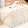 Large Capacity Cosmetic Bags Pu Leather Ladies Storage Bag Travel Makeup Case  Toiletry Bag