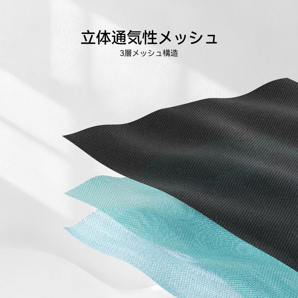 HBADA P3 Office Chair Desk Chair Chair 3D Armrest 3D Headrest Lower Back Pain Lumbar Support High Back Mesh Approximately 145 Degree Reclining