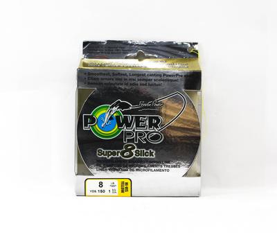 POWER PRO Super 8 Slick Spectra Line 8 libbre per 150 iarde giallo (2569)