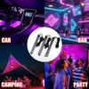 USB Auto Ambientebeleuchtung 1-zu-2 Mehrfarbige LED Innenraum Stimmungslicht Kit für Fußraum Armaturenbrett Plug Play Dekorative Beleuchtung für SUV