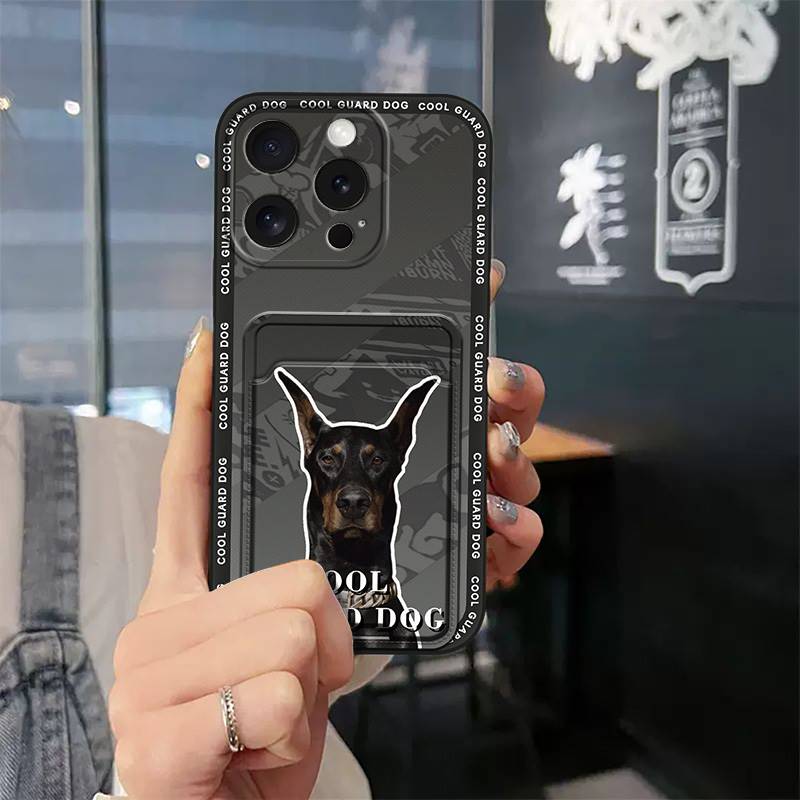 Soft case Silicone Phone Case For iphone15 Pro Max/ip15Pro Max Fashion Design Waterproof Shockproof TPU Card slot Cute