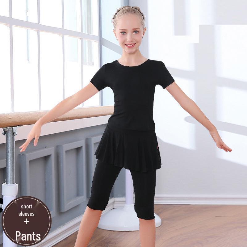 Tanz- & Fitness-Yoga-Kleidung für Mädchen - Gymnastik-Outfit für Kind & Eltern - Frühling bis Herbst