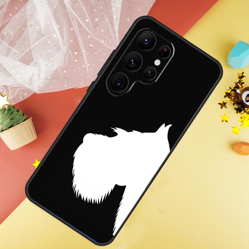 Cartoon Schnauzer Dog Case For Samsung Galaxy S23 Ultra S24 S22 S20 S21 FE Note 10 20 Ultra S8 S9 S10 Plus Cover