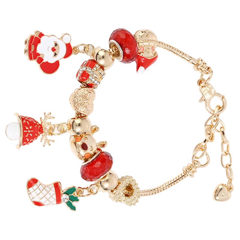 

Рождественский стиль Креативный браслет Сплав Элегантный DIY Модный браслет для женщин Девушка Тип1