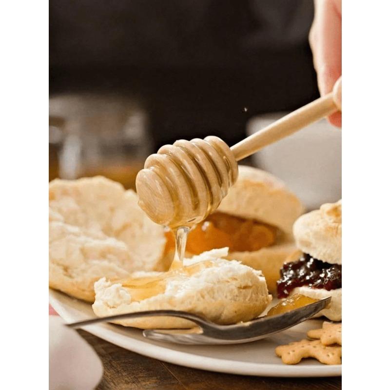 Wooden Honey Stirring Spoon, Solid Wood Honey Stick, Long Stick Honey Stirrer, Jam Mixer, Milk Coffee Milk Tea Stirring Stick, Stirring Handle