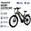 HedaTX TX19 Elektrinis dviratis, 1000W Variklis, 48V 19.2Ah Baterija, 29×2.4 Padangos, Pilna Pakaba, Hidrauliniai Diskiniai Stabdžiai Visureigis Suaugusiųjų Elektrinis Dviratis