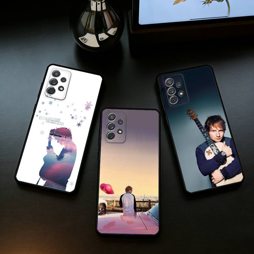 Singer E-Ed S-Sheeran Phone Case For Samsung Galaxy A73,A72,A71,A70,A53,A52,A51,Soft Silicone Black Cover