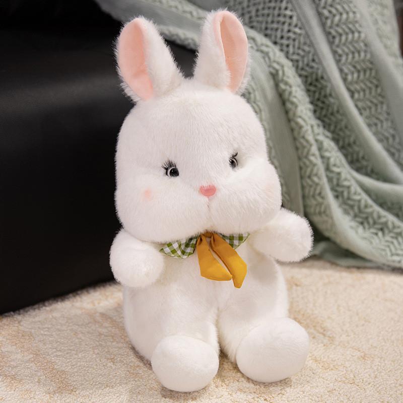

Rabbit Tie Bow Plush Toy Cartoon Stuffed Animal Doll Cute Kids Gift Birthday 23cm