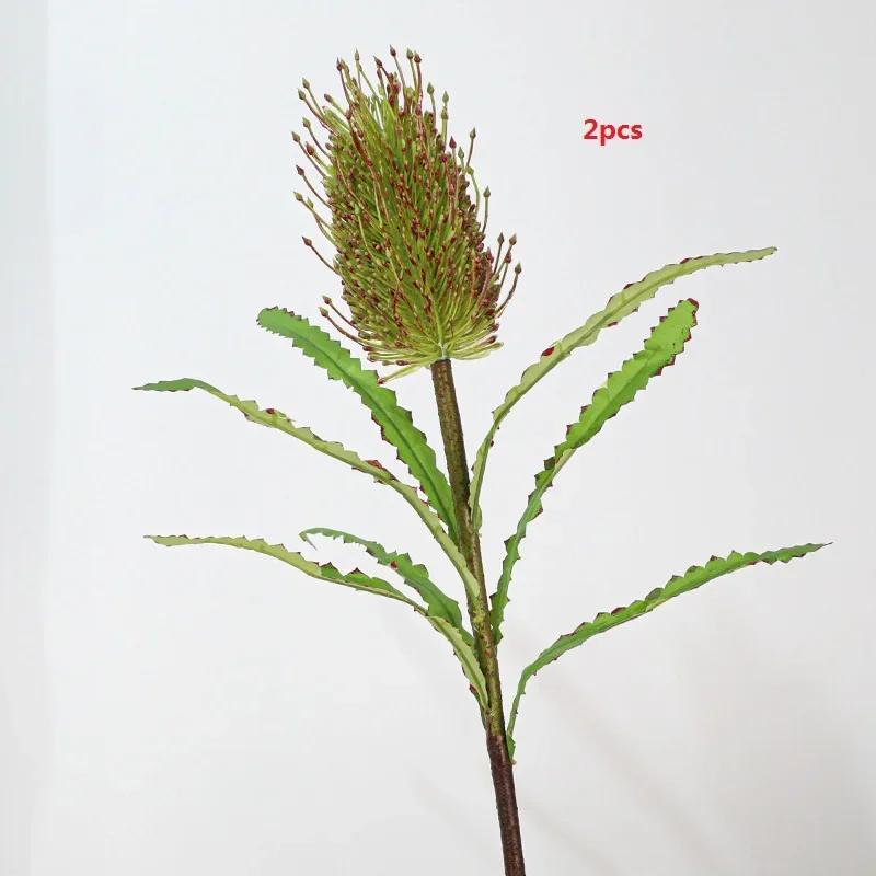 Artificial Plants Silk Fake Flowers Auditorium Decor Red Black Stupa Flower Branches Simulation Green Plant Balcony Decoration