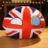 Cartoon Polandball Country Ball Toy Plush Pendant Plush Doll National Flag Ball USSR USA FRANCE RUSSIA UK JAPAN GERMANY ITALY