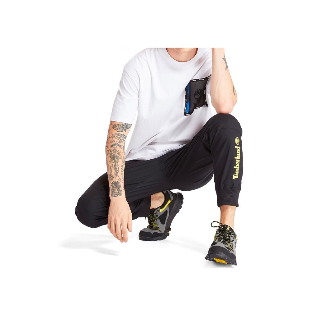 Timberland SS20 Fashion Hollow Zipper Pocket Printed Short Sleeve T-Shirt Men Tops White A22SN100