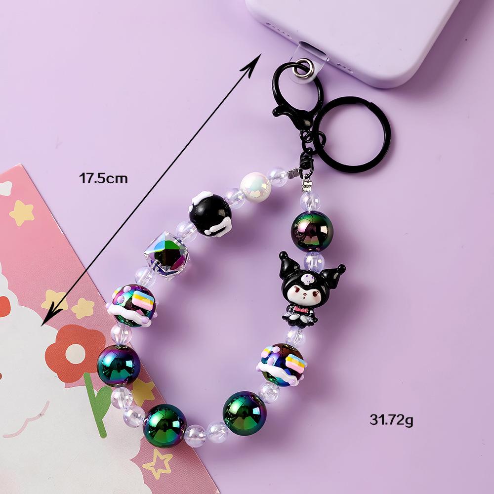 

Hand-painted Cartoon Doll Bead Keychain & Phone Case Lanyard