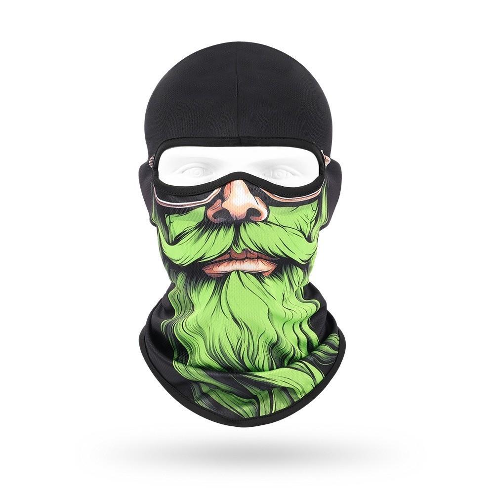 Beard Pattern Full Face Scarf Breathable Head Cover Cap Hood Caps Cycling Mask Outdoor