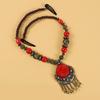 Vintage Styles Sweater Necklace Fashionable Women Headpiece Beaded Hairpiece for Special Event